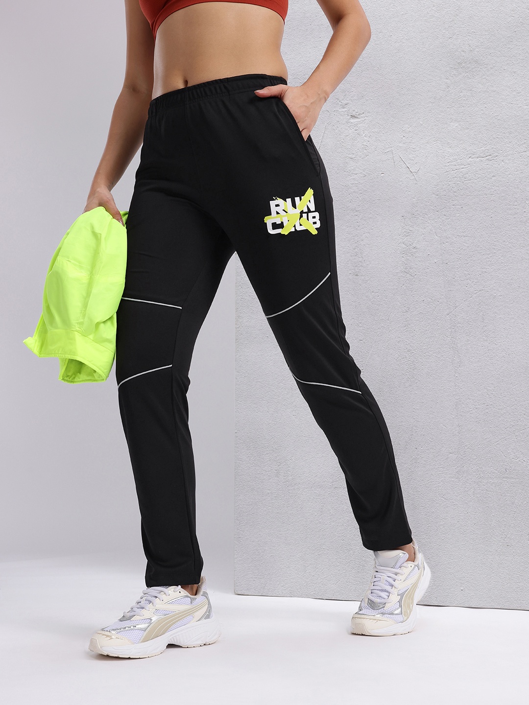 

HRX by Hrithik Roshan Women Running Track pants, Black