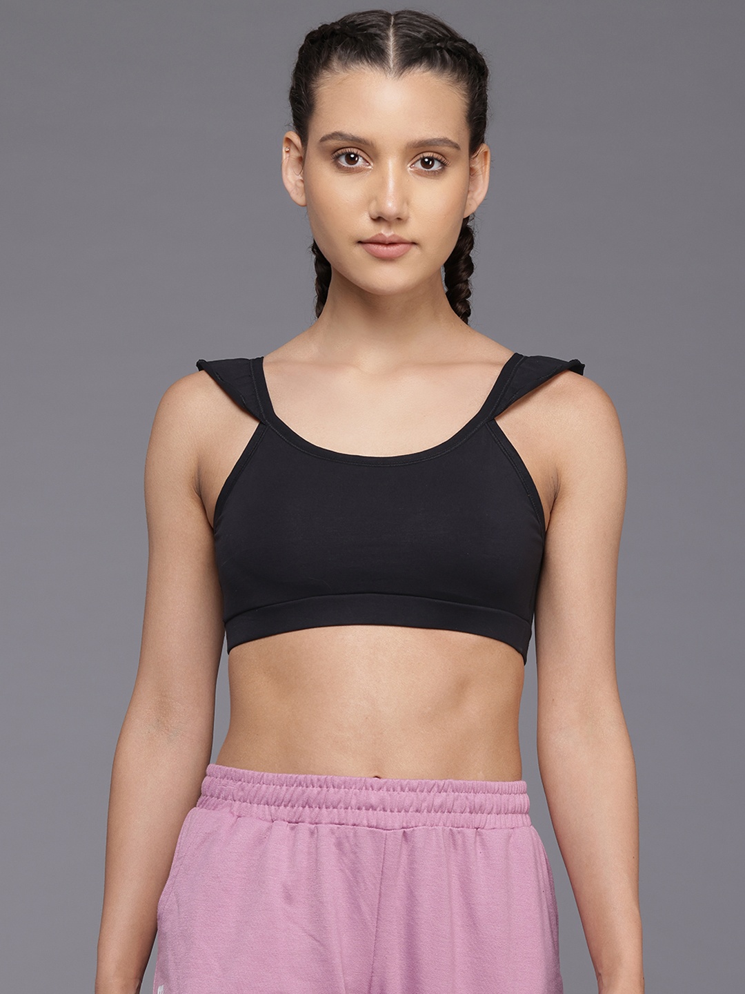 

HRX by Hrithik Roshan Full Coverage Lightly Padded Lifestyle Bra, Black