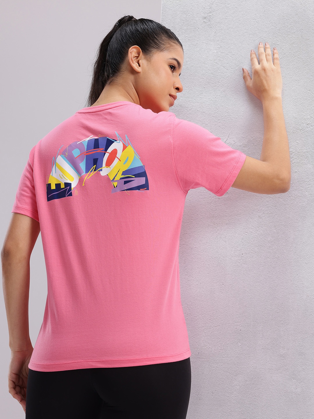 

HRX by Hrithik Roshan Graphic Print Lifestyle T-shirt, Pink