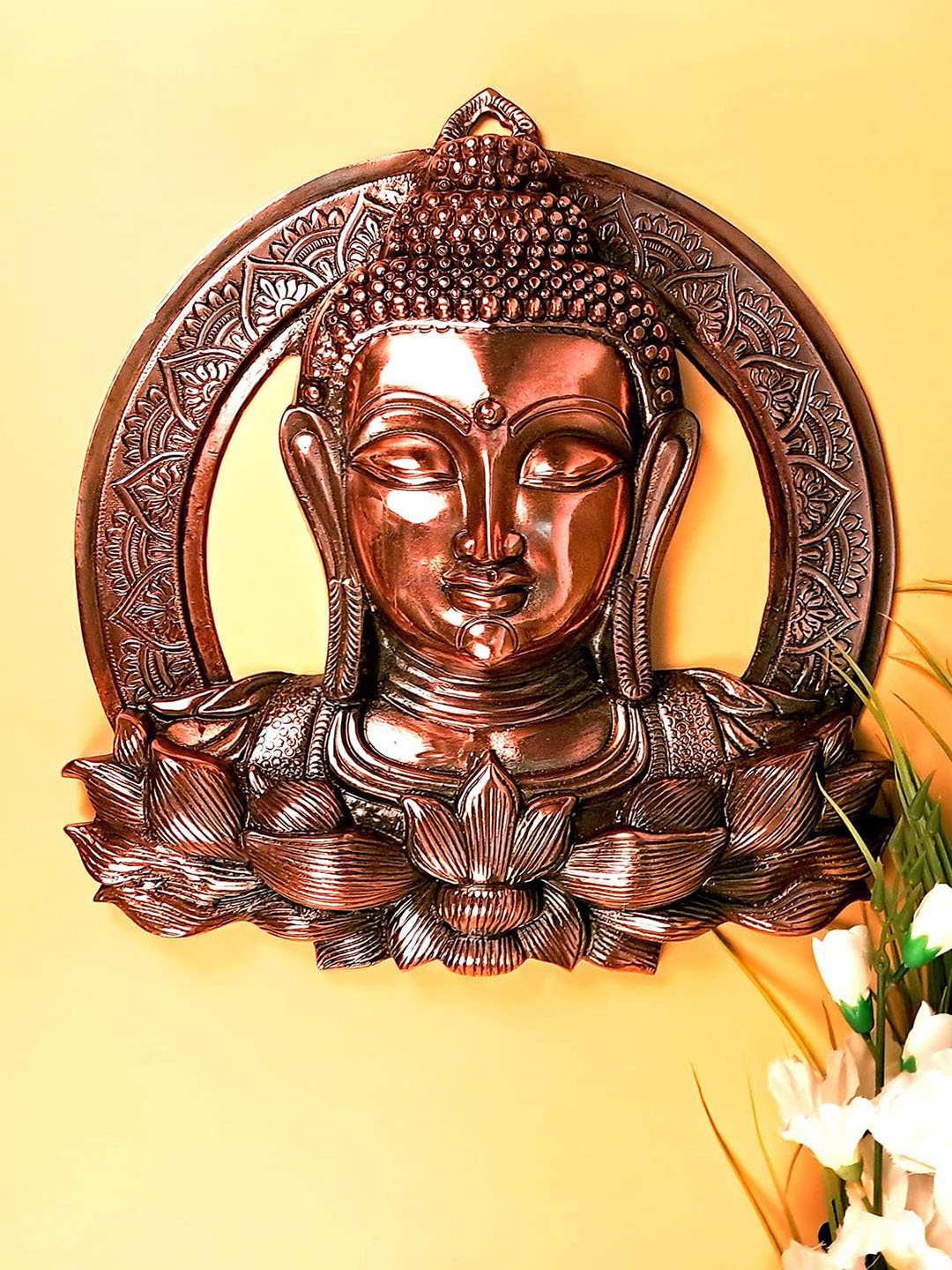 

apka mart Bhagwan Buddha Wall Decor, Bronze