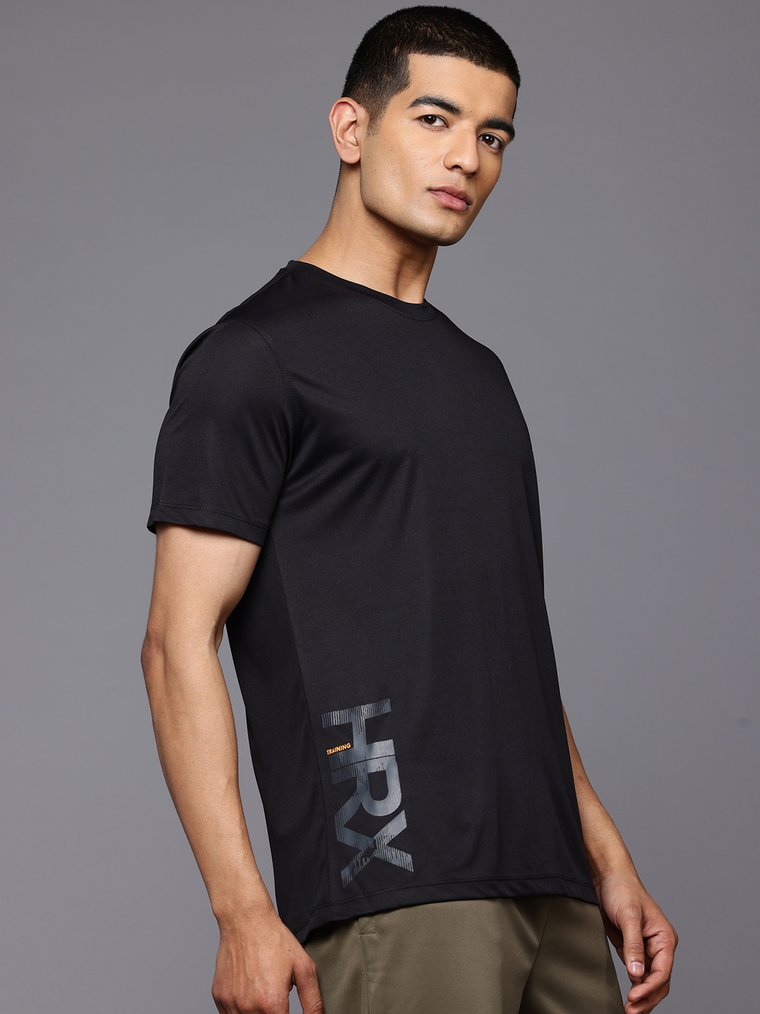 

HRX by Hrithik Roshan Rapid-Dry Training T-shirt, Black