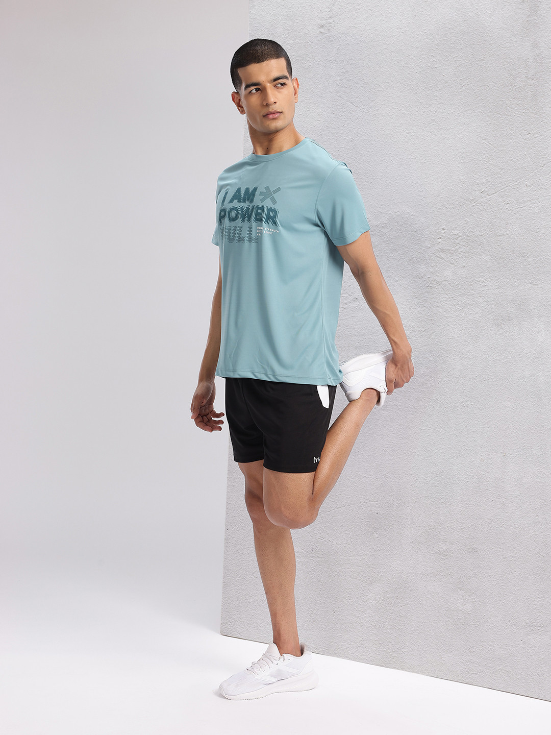 

HRX by Hrithik Roshan Printed Rapid-Dry Training T-shirt, Blue