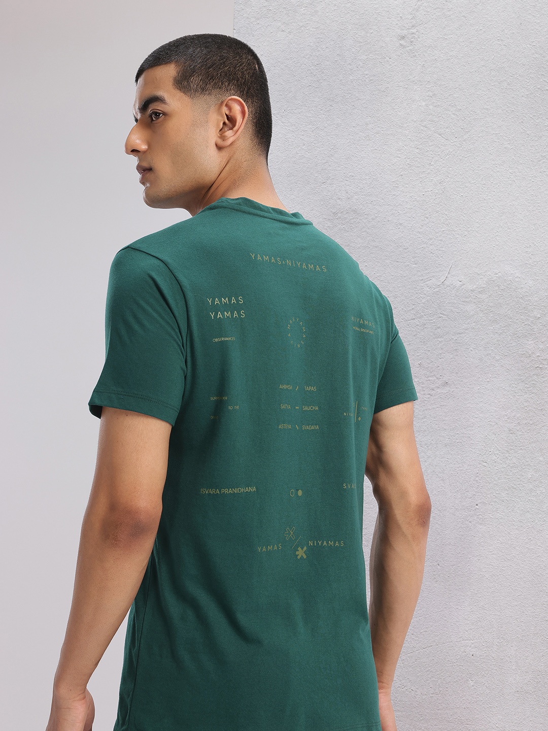 

HRX by Hrithik Roshan Printed Yoga T-shirt, Green