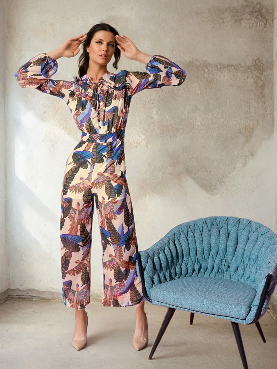 

Stylecast X Hersheinbox Printed Basic Jumpsuit, Multi