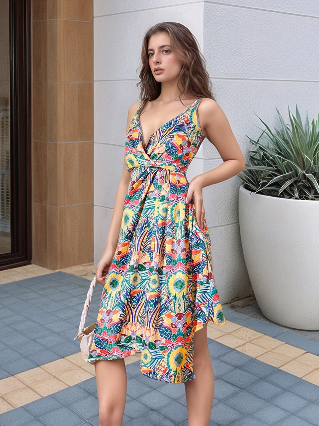 

Stylecast X Hersheinbox Floral Print Wrap Dress, Multi