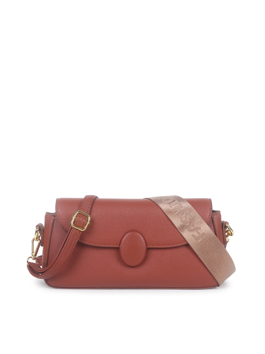 

Filauri Leather Half Moon Sling Bag, Brown