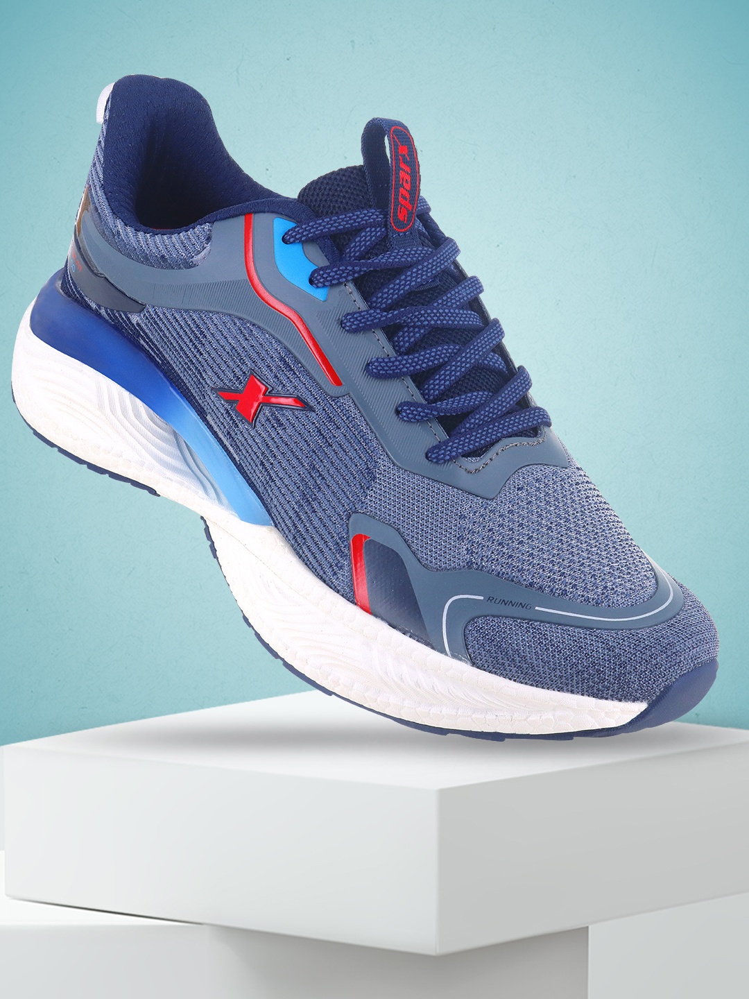 

Sparx Men SM-951 Lace-Ups Mesh Running Sports Shoes, Navy blue