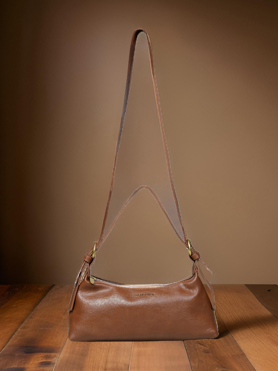 

PELLE LUXUR Women Solid Swagger Sling Bag, Brown