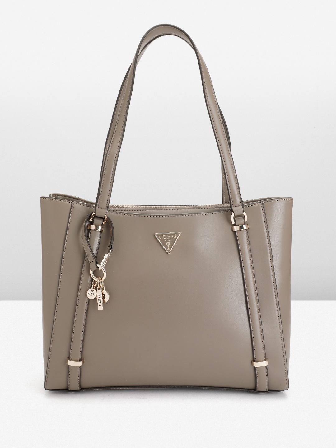 

GUESS Women Structured Shoulder Bag, Grey