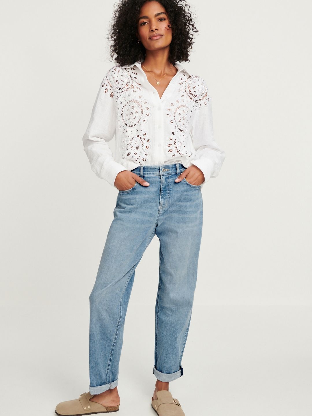

NEXT Women Relaxed Fit Light Fade Stretchable Jeans, Blue