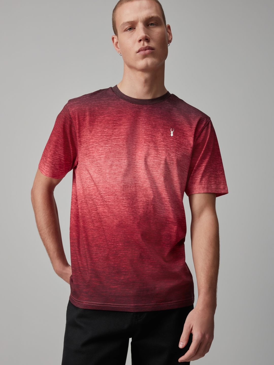 

NEXT Printed Pure Cotton T-shirt, Maroon