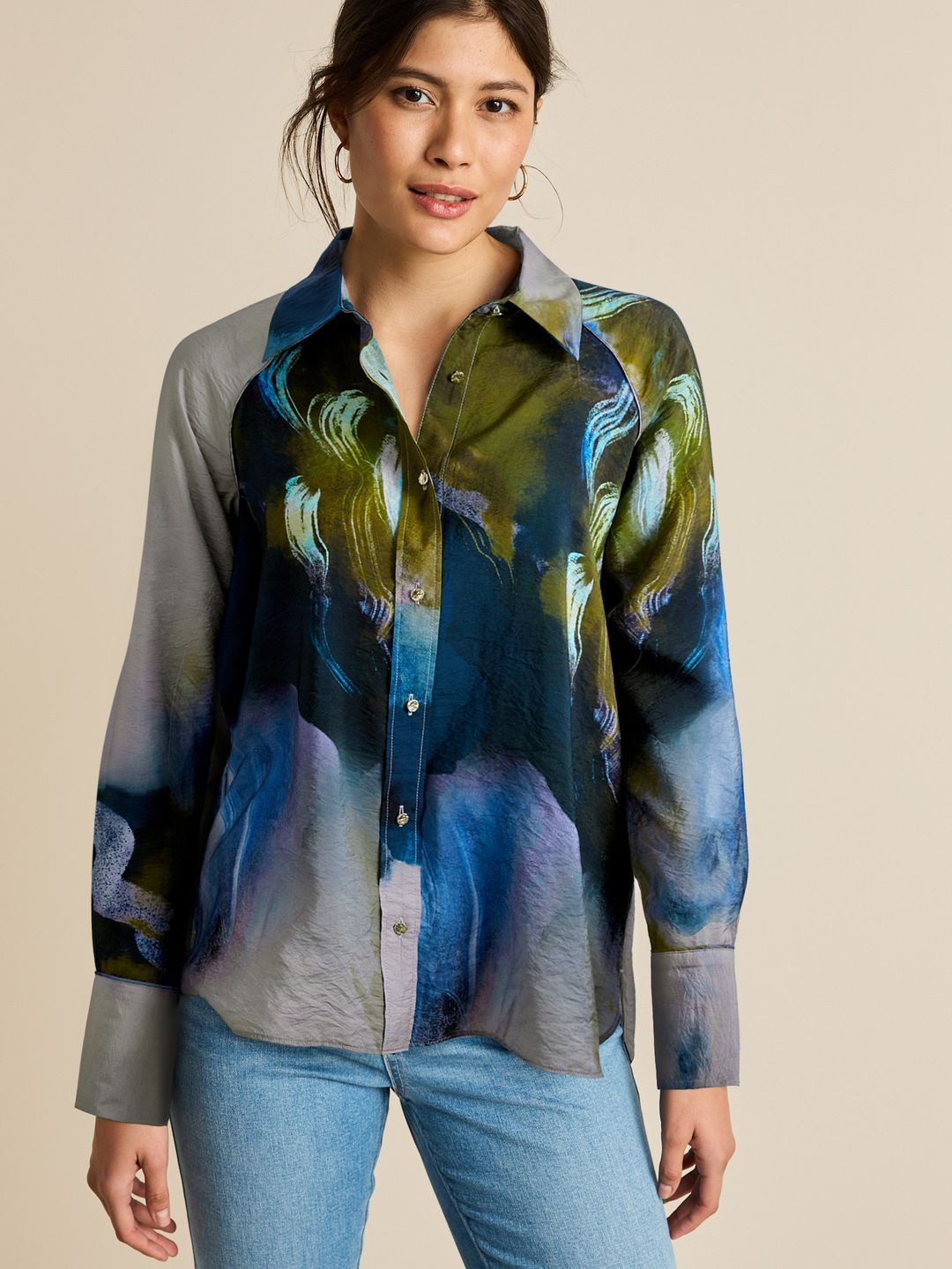 

NEXT Women Semi Sheer Printed Casual Shirt, Multi