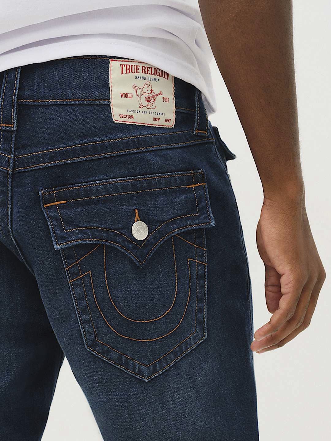 

True Religion Men Skinny Fit Mid-Rise Jeans, Blue