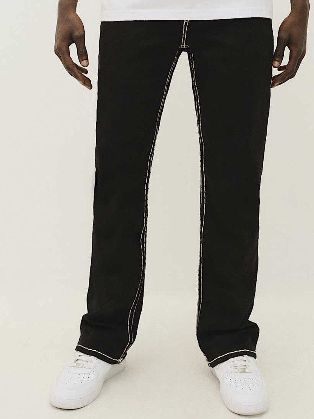 

True Religion Men Bootcut Mid-Rise Jeans, Black