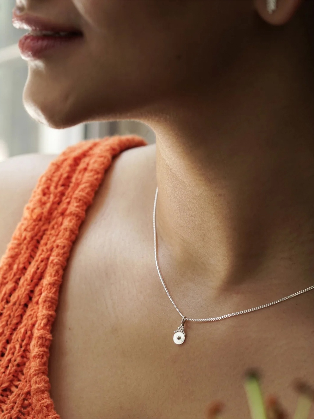 

House of Aadyaa 92.5 Sterling Silver Necklace
