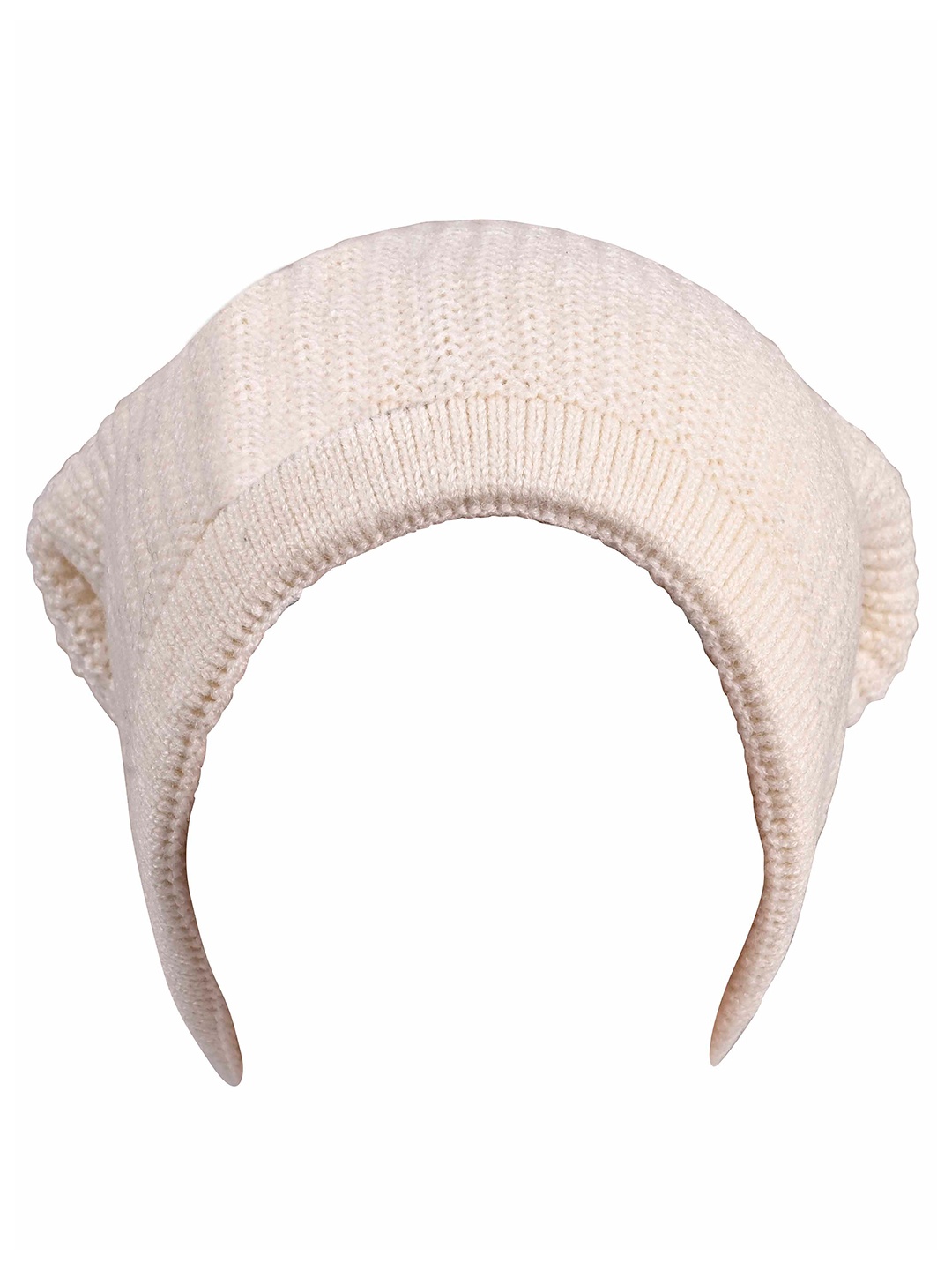 

Calvadoss Men Woollen Winter Beanie, Cream