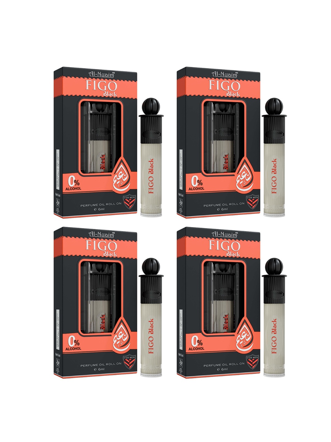 

Al-Nuaim Set Of 6 Figo Black Attar- 6 ml Each