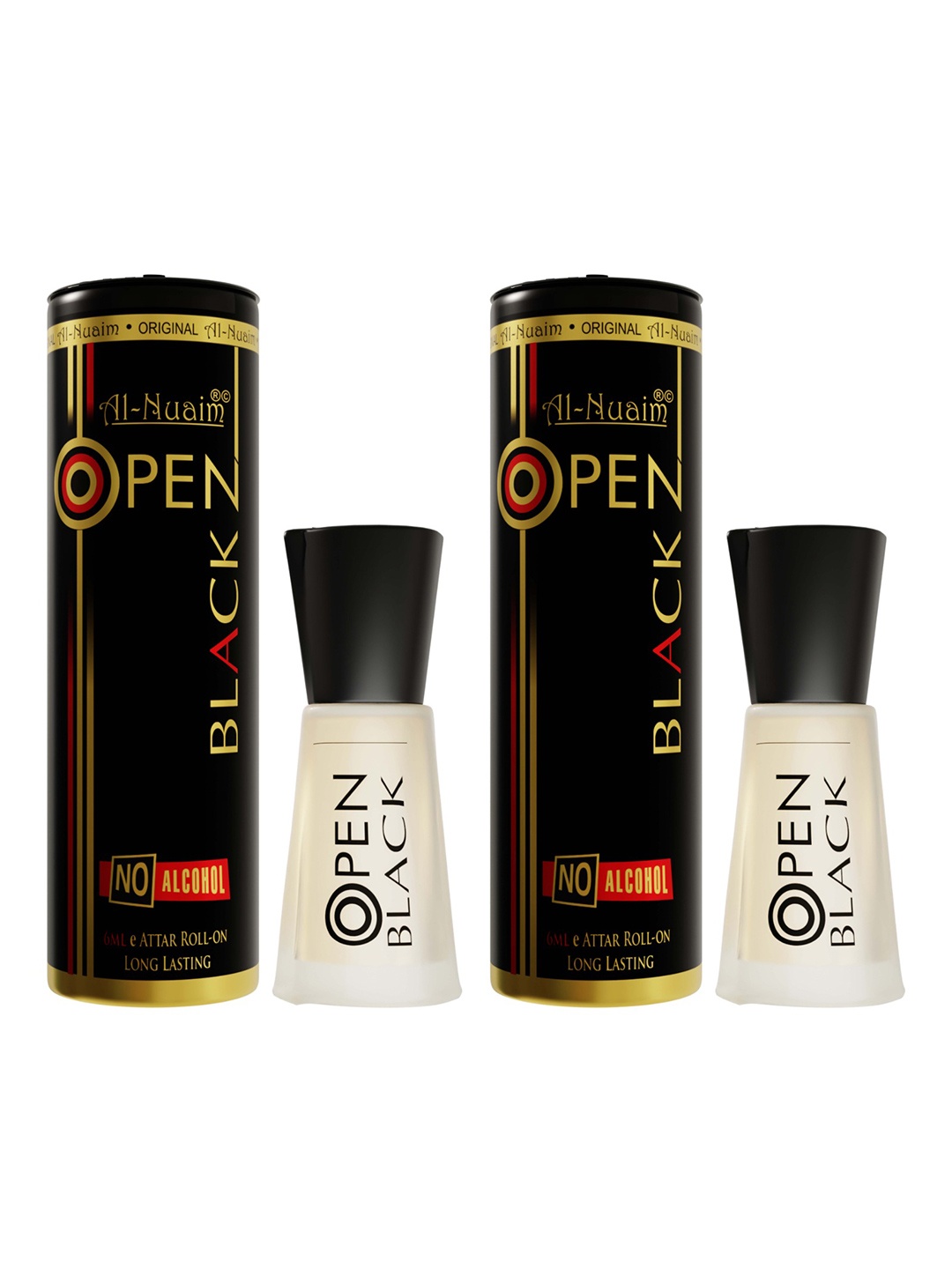 

Al-Nuaim Set Of 2 Open Black Attar - 6 ml Each