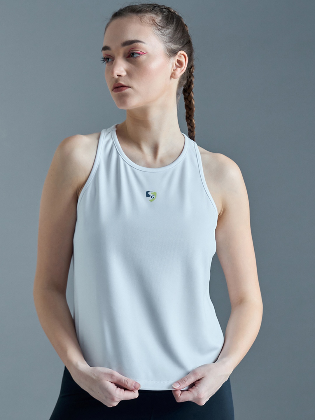 

SG Women Knitted Sleeveless Top, White