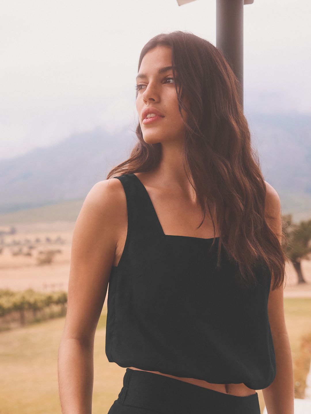 

NEXT Styled Back Crop Top, Black