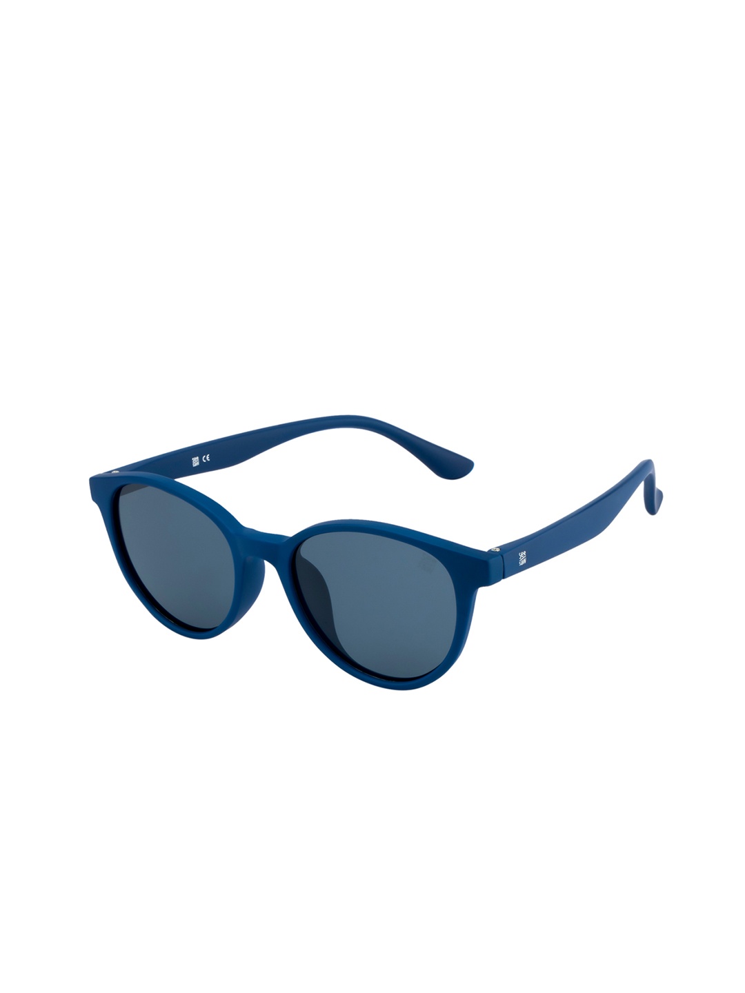 

SEESAW Unisex Round Sunglasses with UV Protected Lens SS 3526 C1 4718, Blue