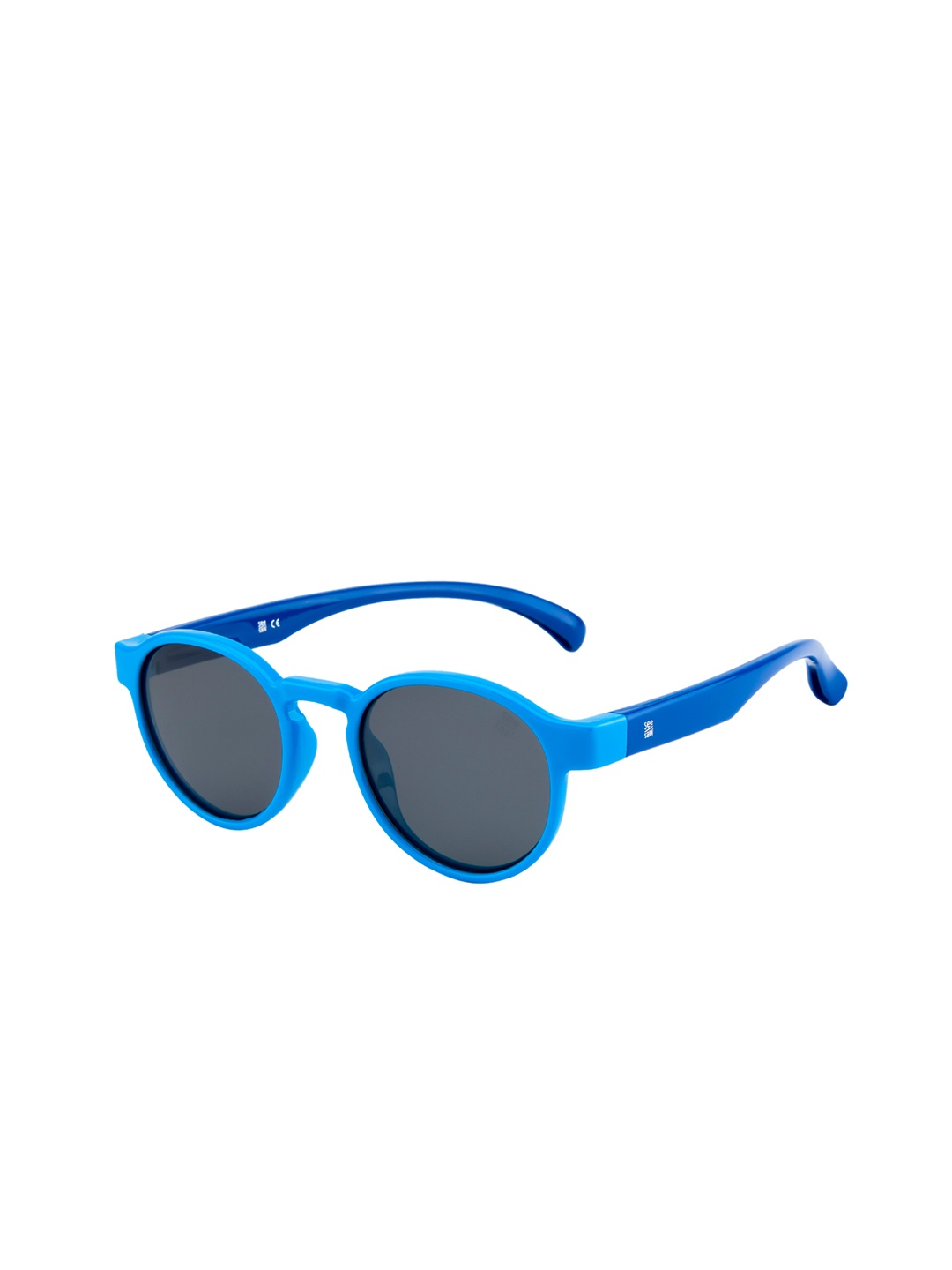 

SEESAW Unisex Blue Lens Blue TR90 Round Sunglass with 100% UV Protection - Ideal for Kids 5-8 Yrs