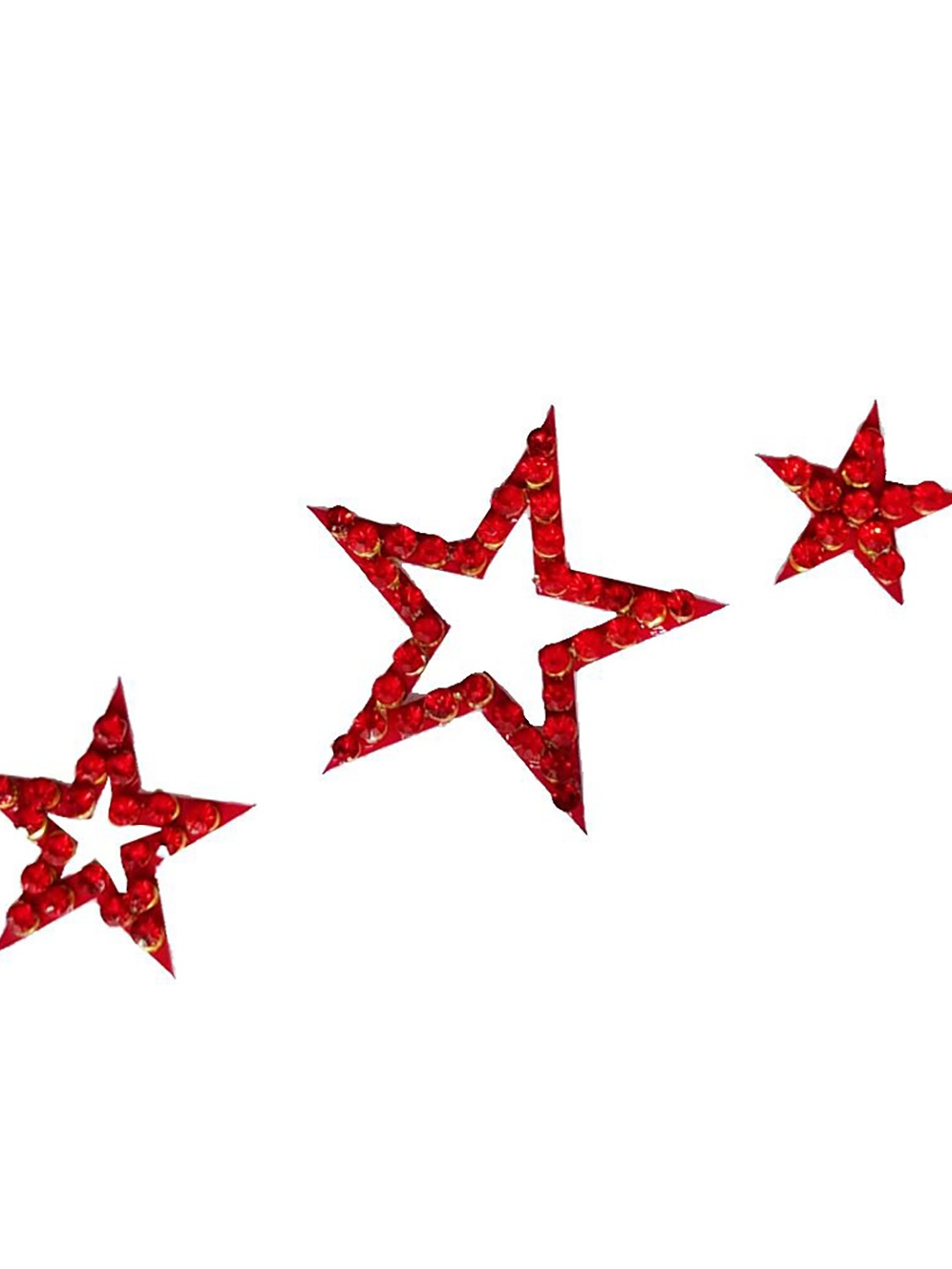 

Comet Busters Body Jewel Studded Temporary Tattoo, Red
