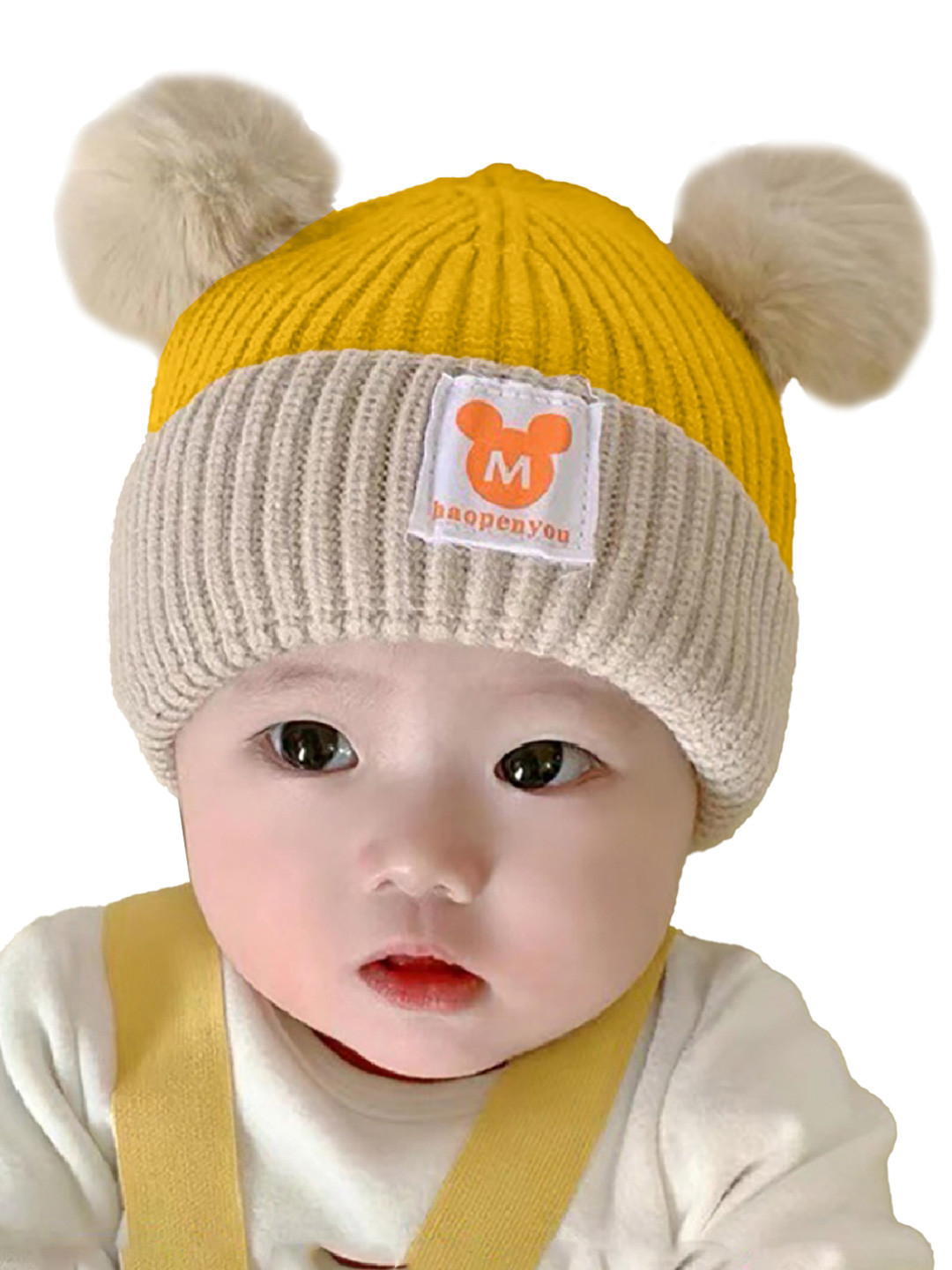 

SYGA Kids Winter Woollen Beanie, Yellow