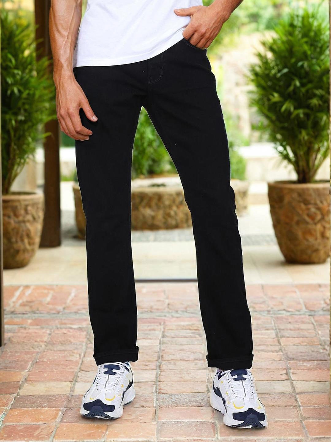 

Lee classics Men Rodeo Cotton Straight Fit Stretchable Casual Jeans, Black