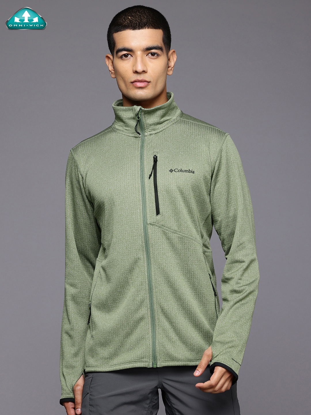 

Columbia Men Lightweight Omni-Wick Park View Fleece Outdoor Jacket, Green