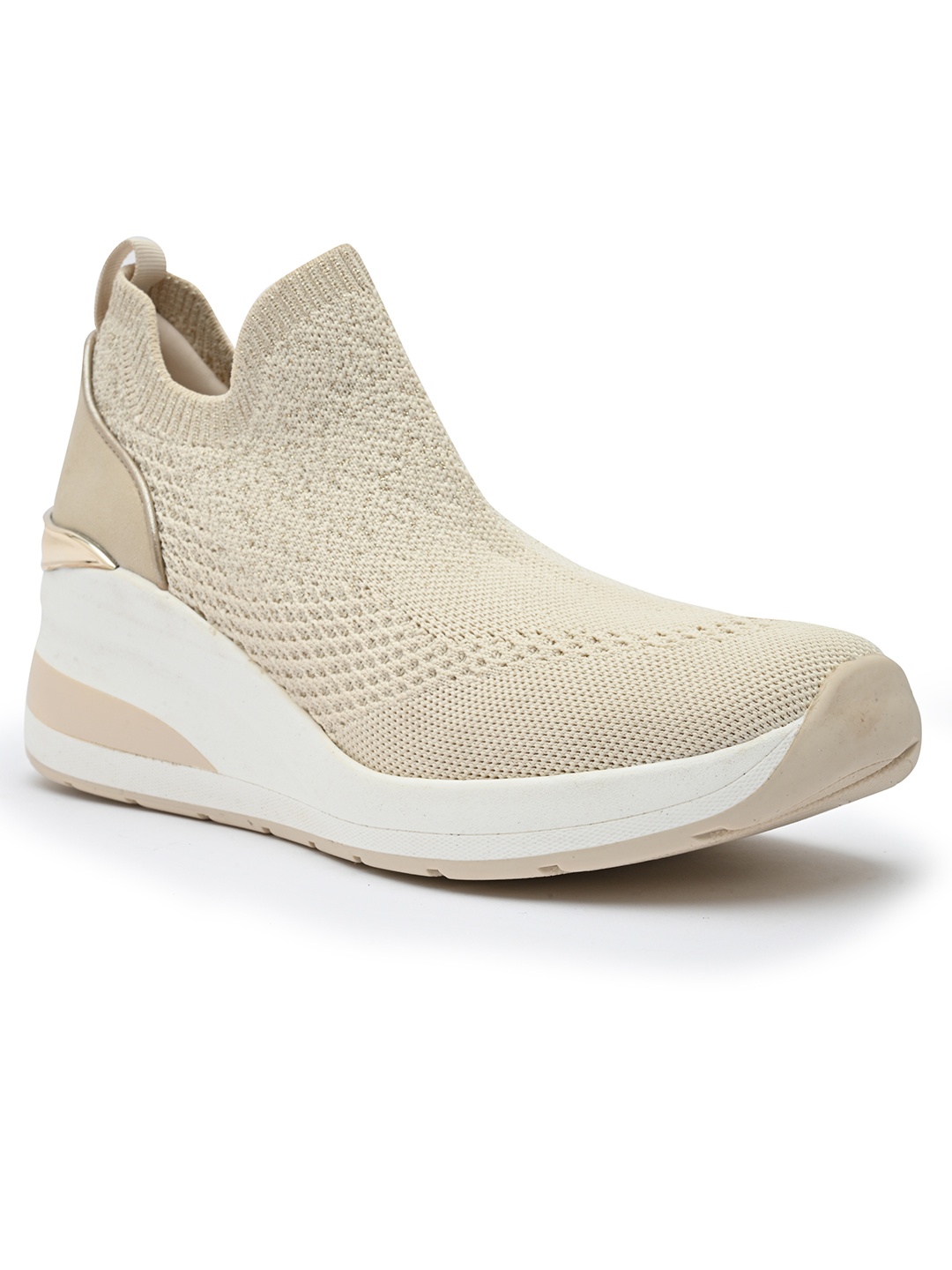 

ALDO Women Woven Design Slip-On Sneakers, Beige