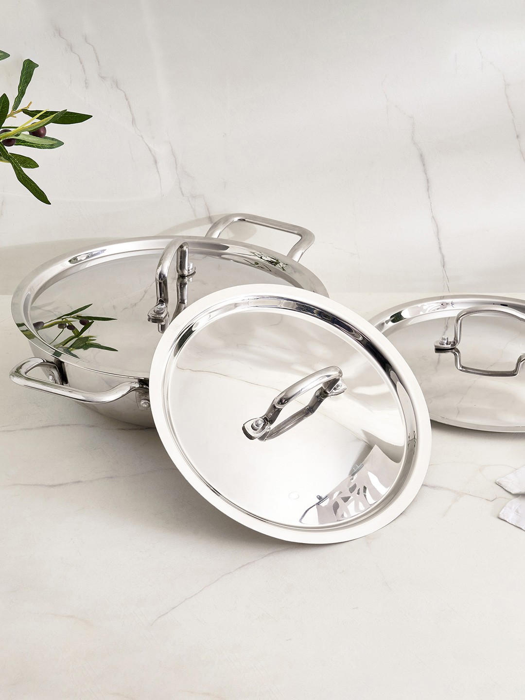 

Home Centre Corsica Aresco Stainless Steel Cookware Lid, Silver