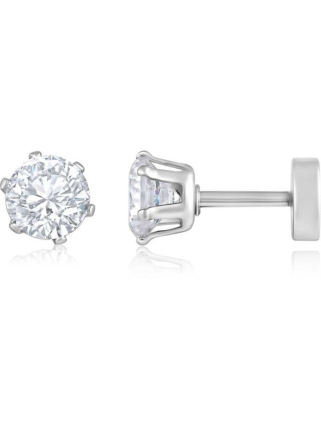 

RUHI COLLECTION Contemporary Ear Cuff Earrings, Silver