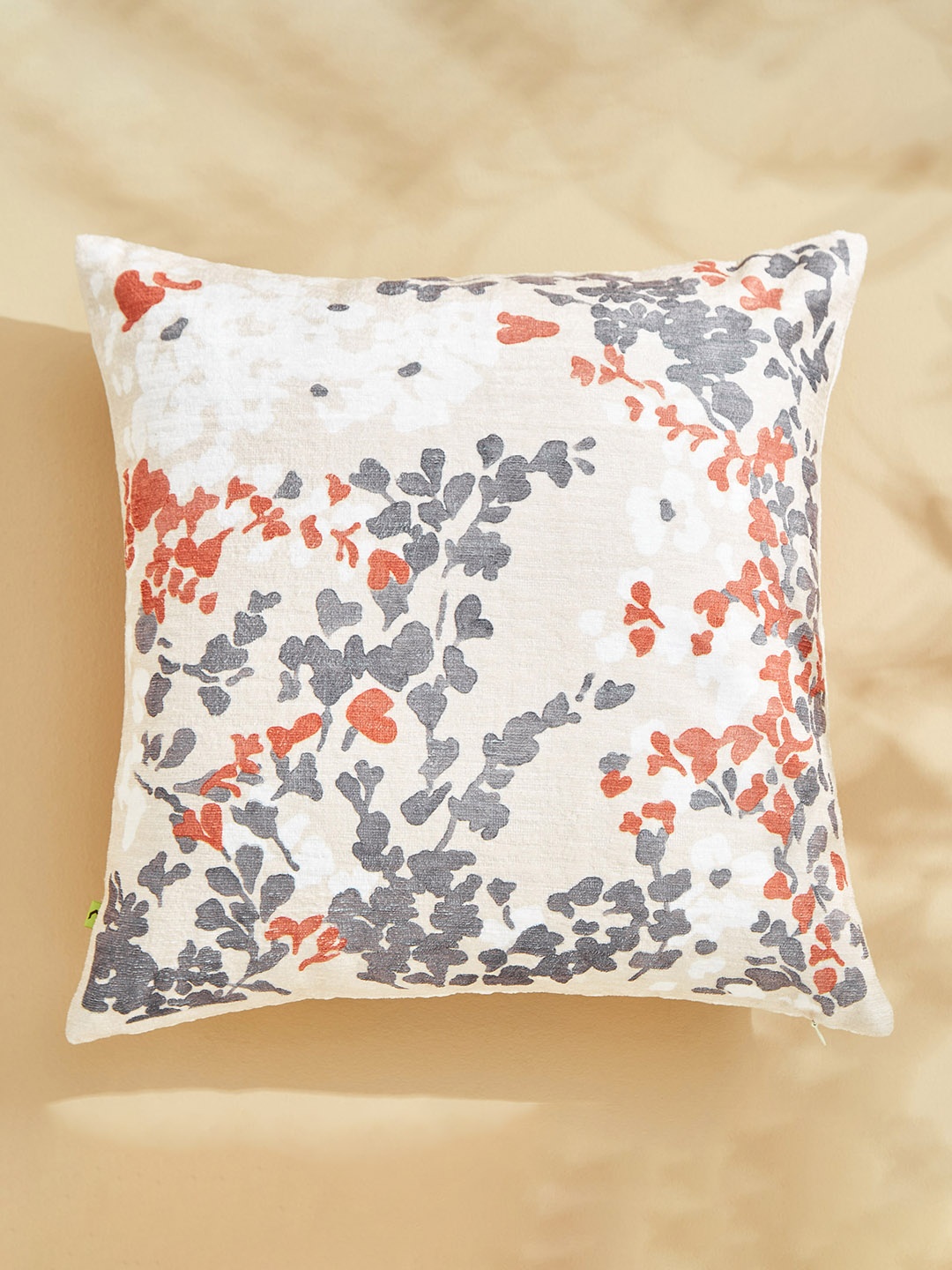 

Home Centre Celebrations Grey & Red Floral Square Shaped Cushion Cover