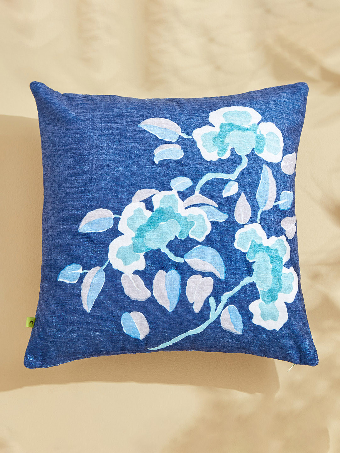 

Home Centre Celebrations Blue & White Floral Square Shaped Cushion Cover