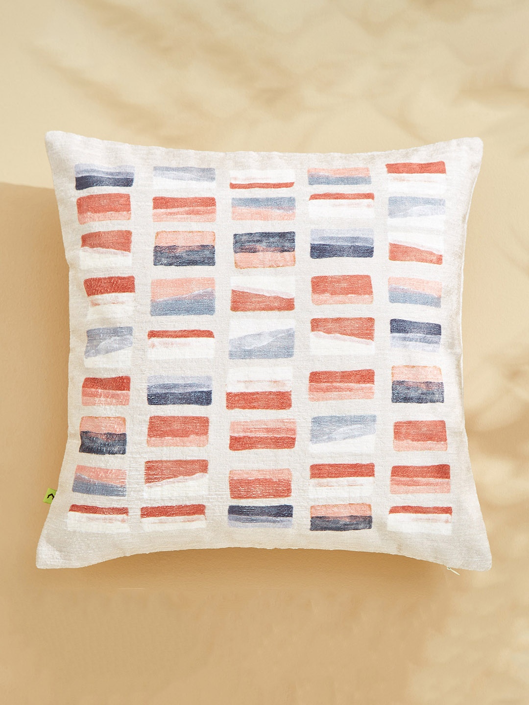 

Home Centre Celebrations Red & White Geometric Printed Square Shaped Cushion Cover