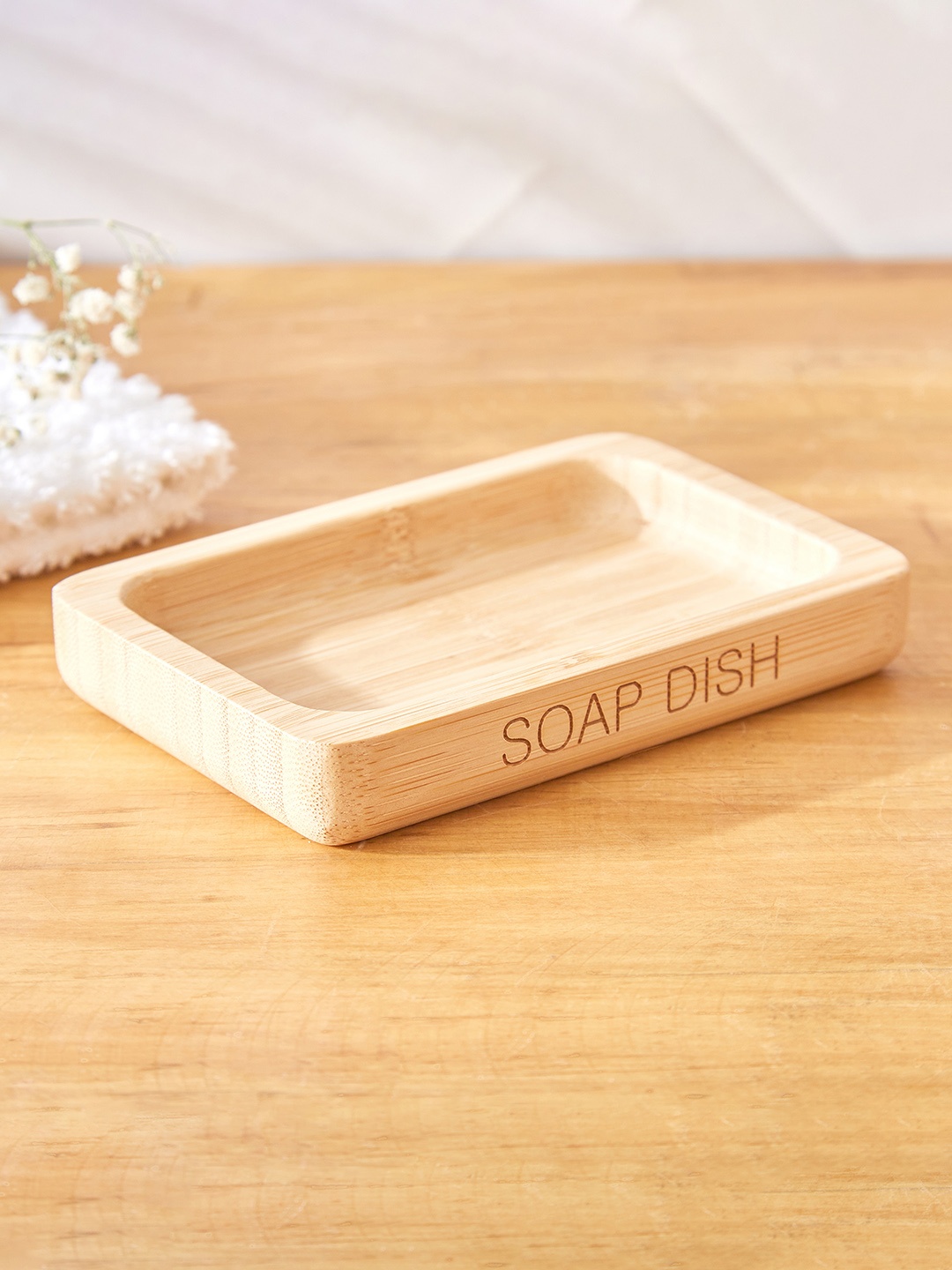 

Home Centre Brown Wood Soap Dish