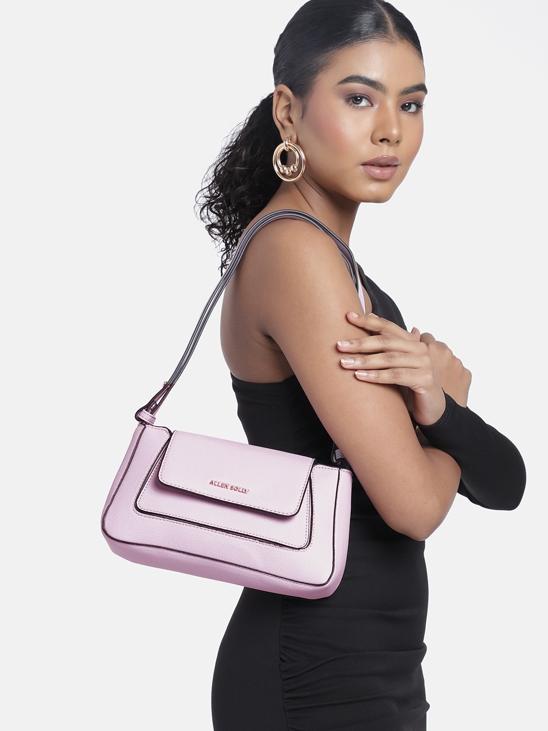 

Allen Solly Textured Shoulder Bag, Lavender