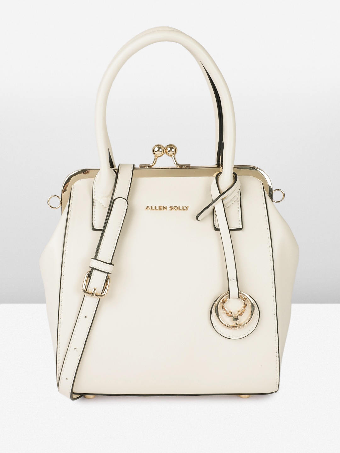 

Allen Solly Structured Handheld Bag, Off white