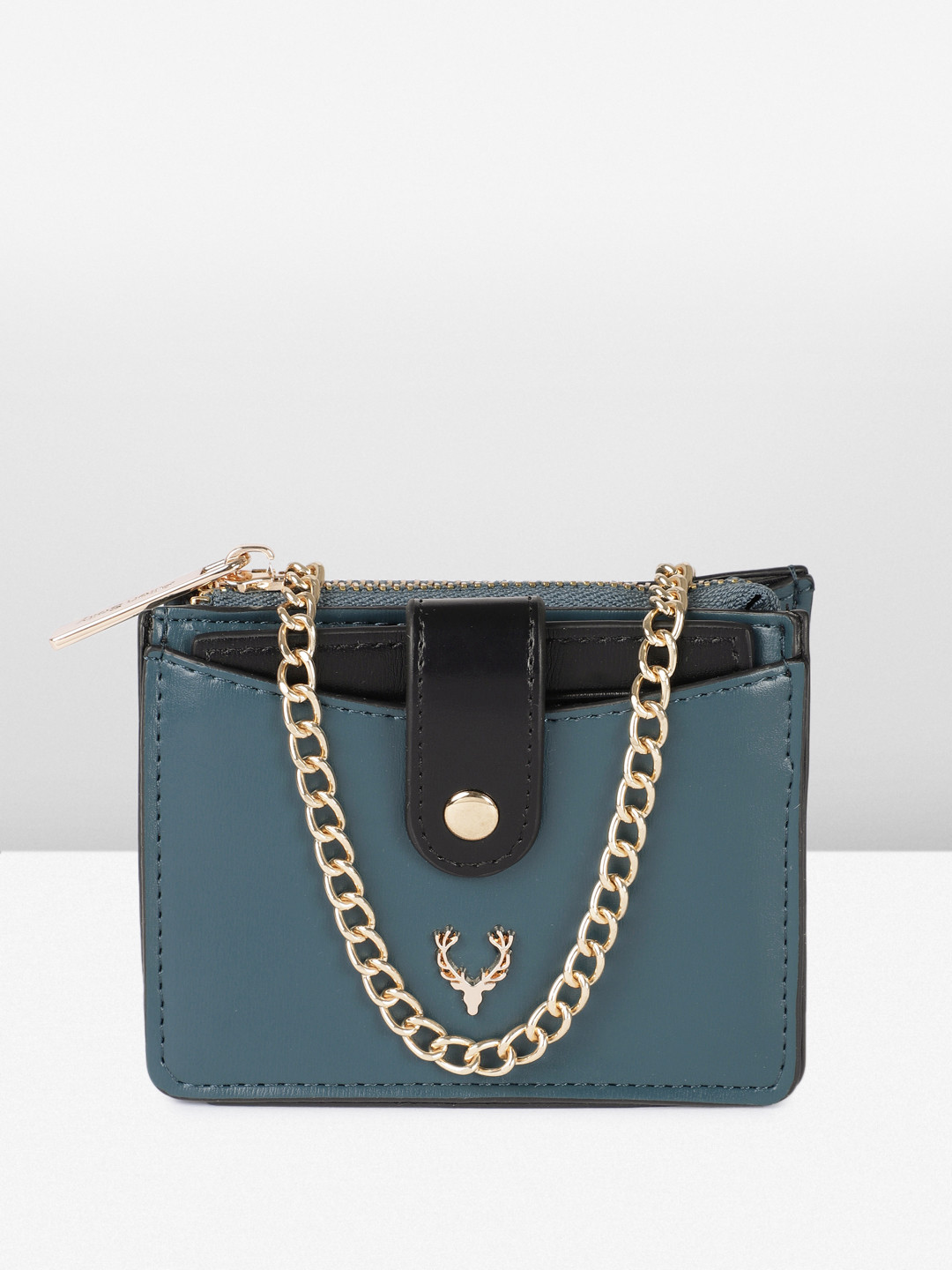 

Allen Solly Women Zip Around Wallet, Green