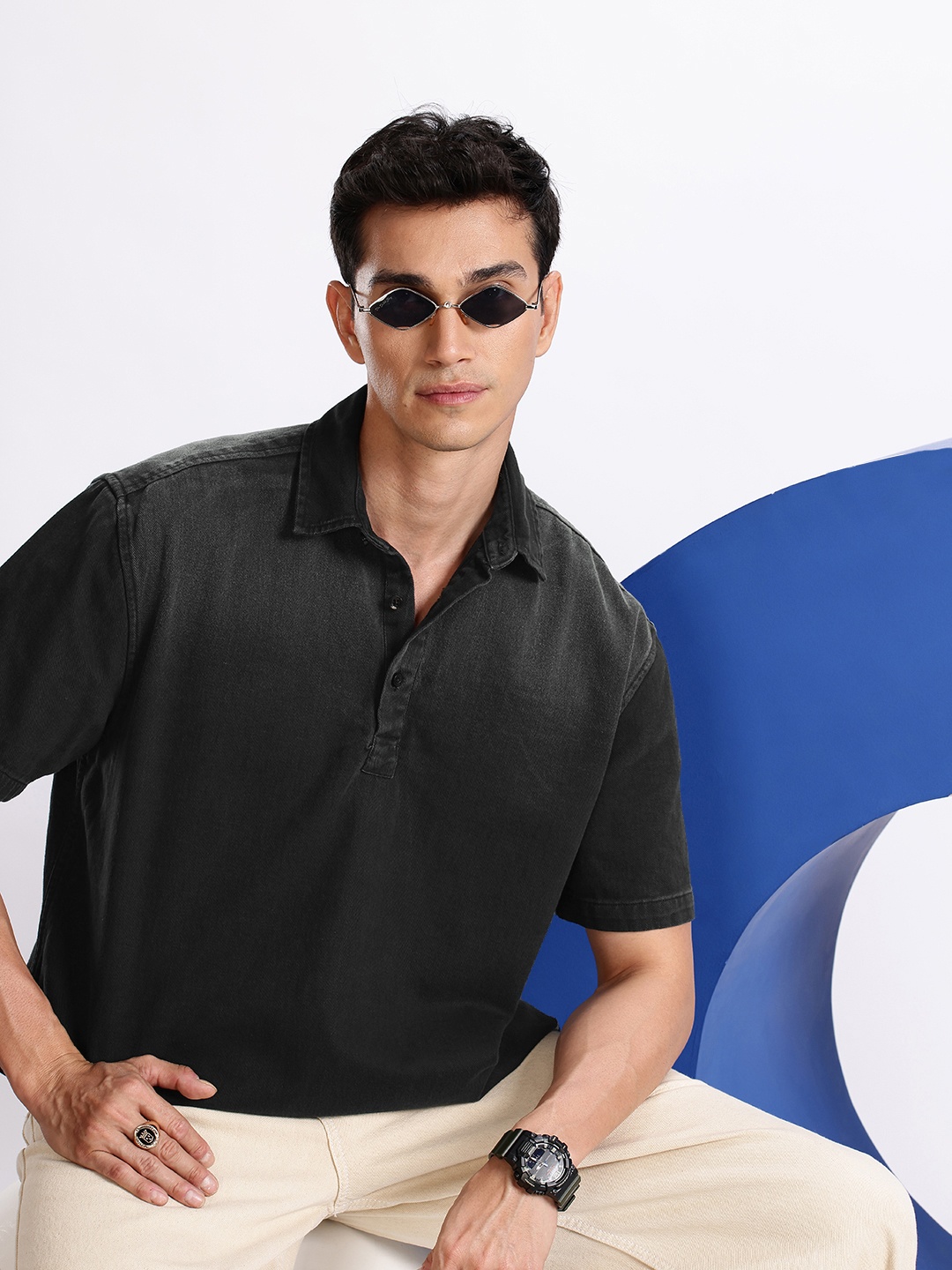 

Aeropostale Denim Pure Cotton Casual Shirt, Charcoal