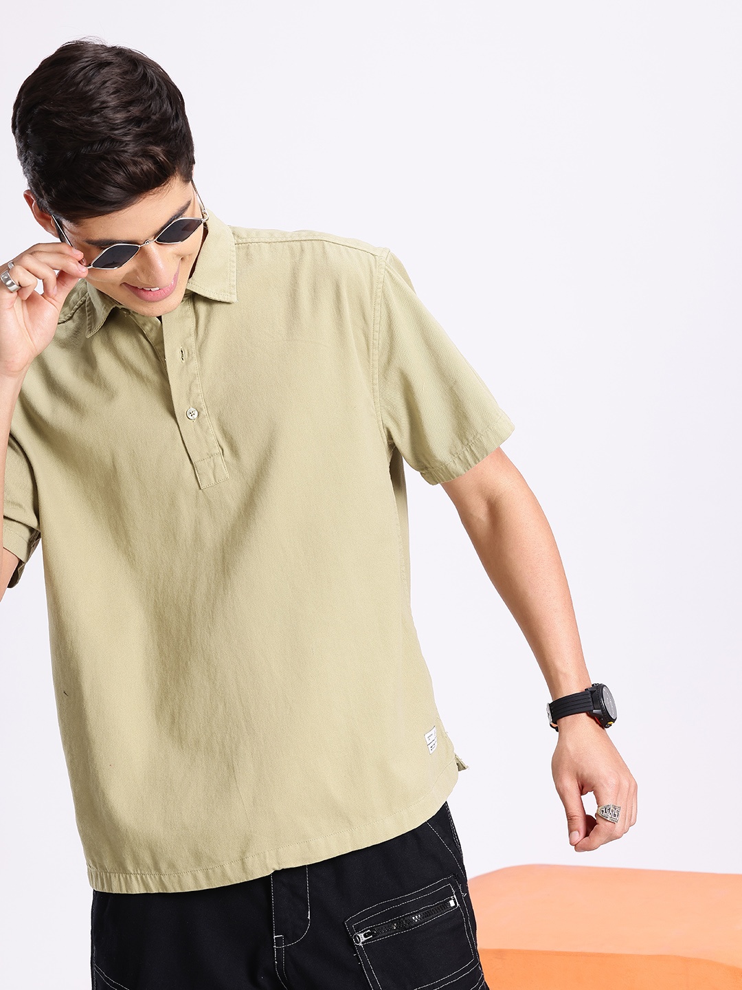 

Aeropostale Pure Cotton Casual Shirt, Green