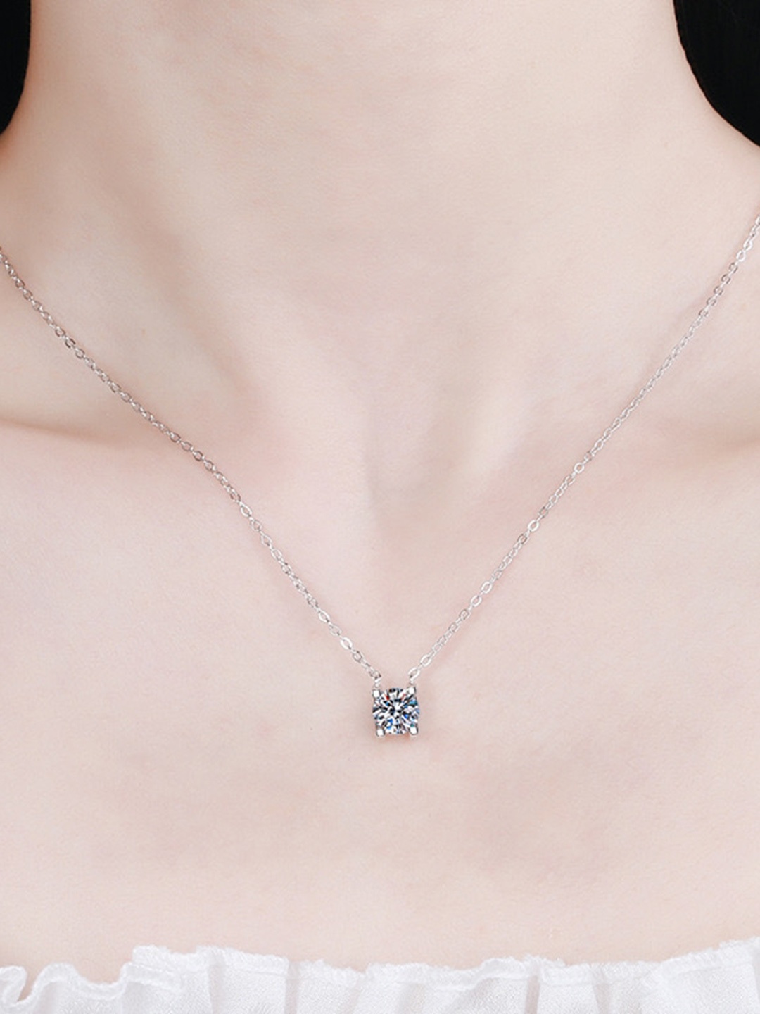 

MYKI Silver-Plated Contemporary Pendants with Chains