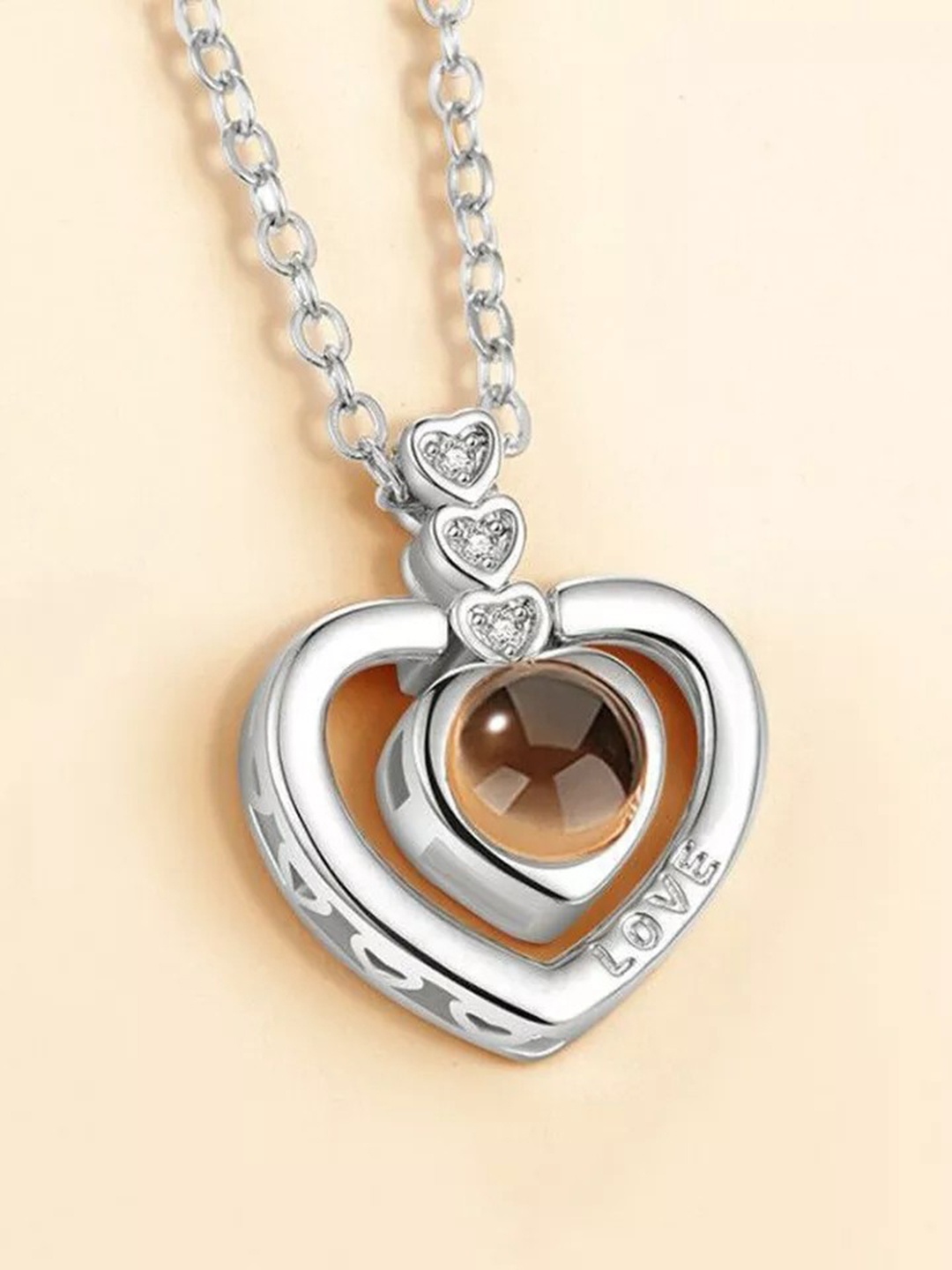 

MYKI Silver-Plated Contemporary Pendants with Chains