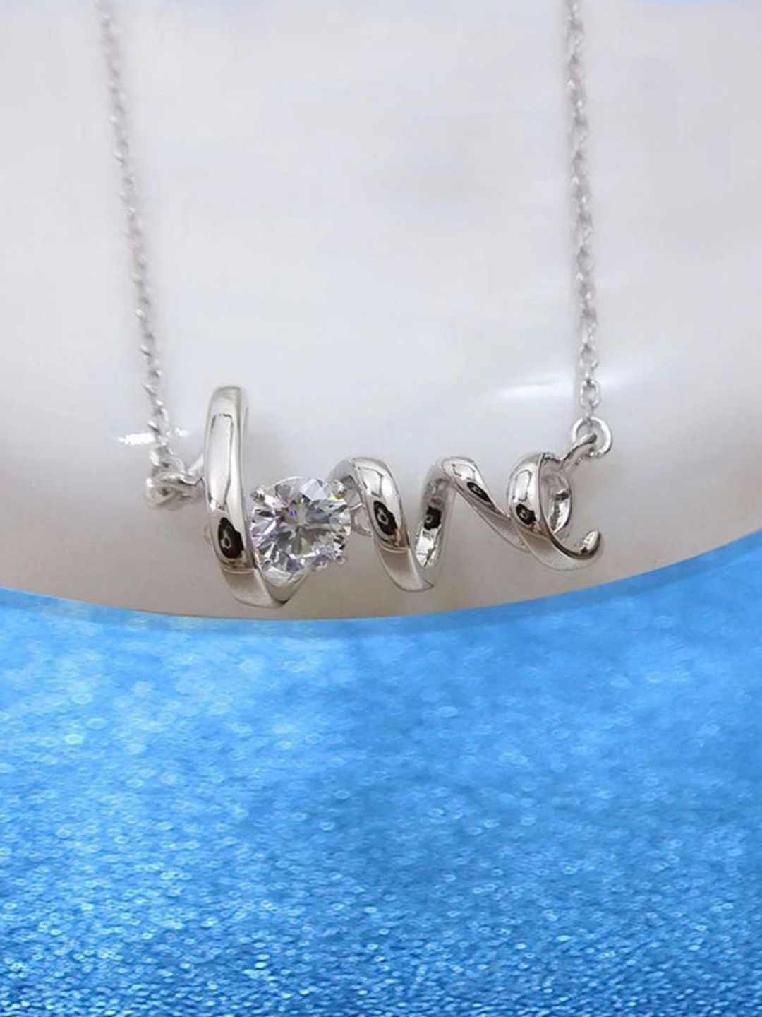 

MYKI Silver-Plated Contemporary Pendants with Chains