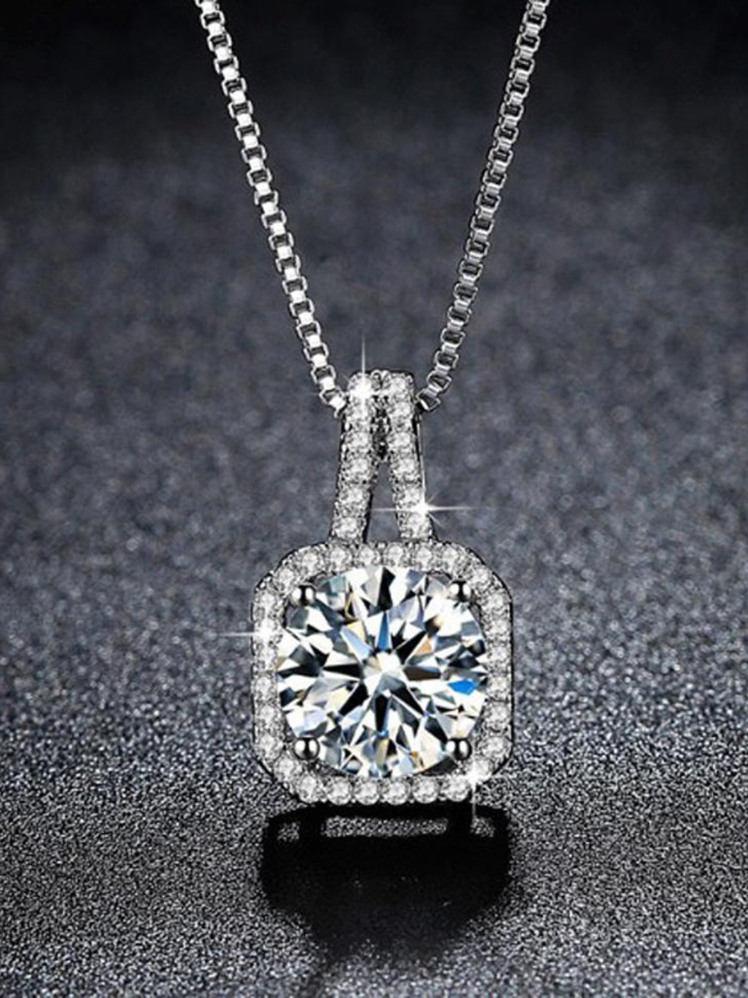 

MYKI Silver-Plated Contemporary Pendants with Chains