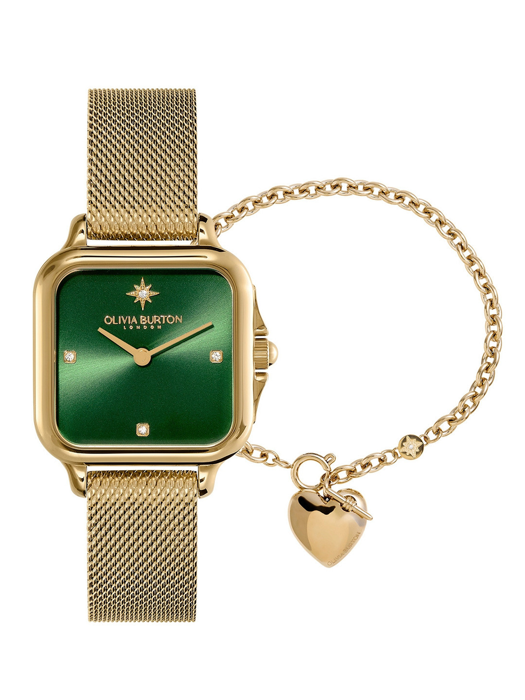 

Olivia Burton Women Analogue Watch Gift Set 24070010, Green