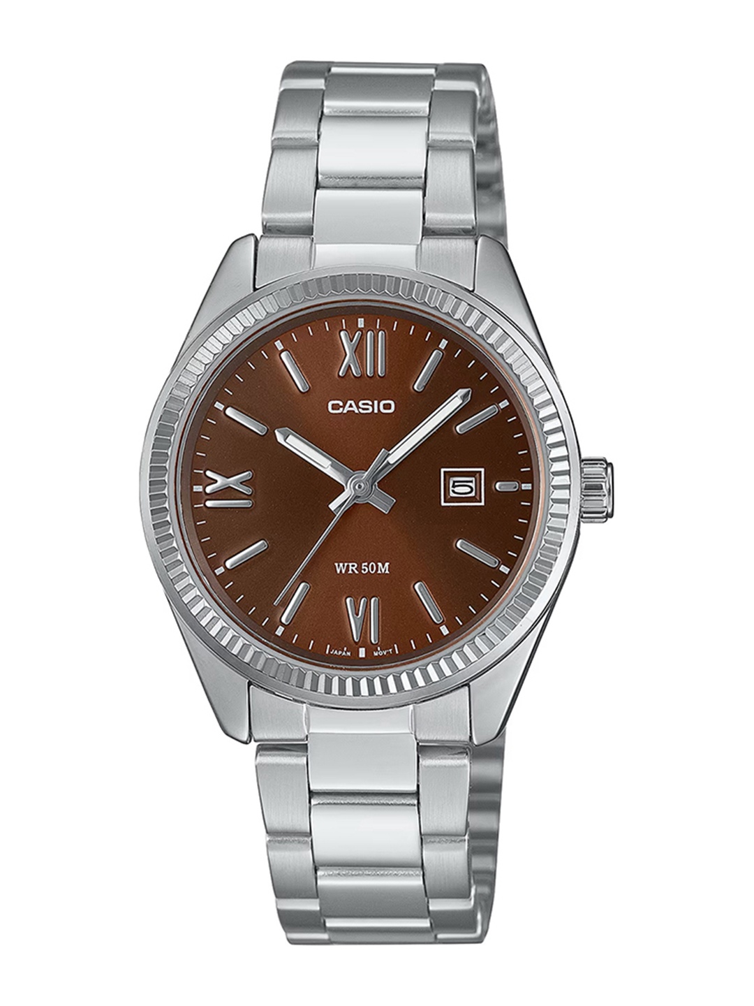 

CASIO Women Dial & Stainless Steel Cuff Straps Analogue Watch A2362, Silver