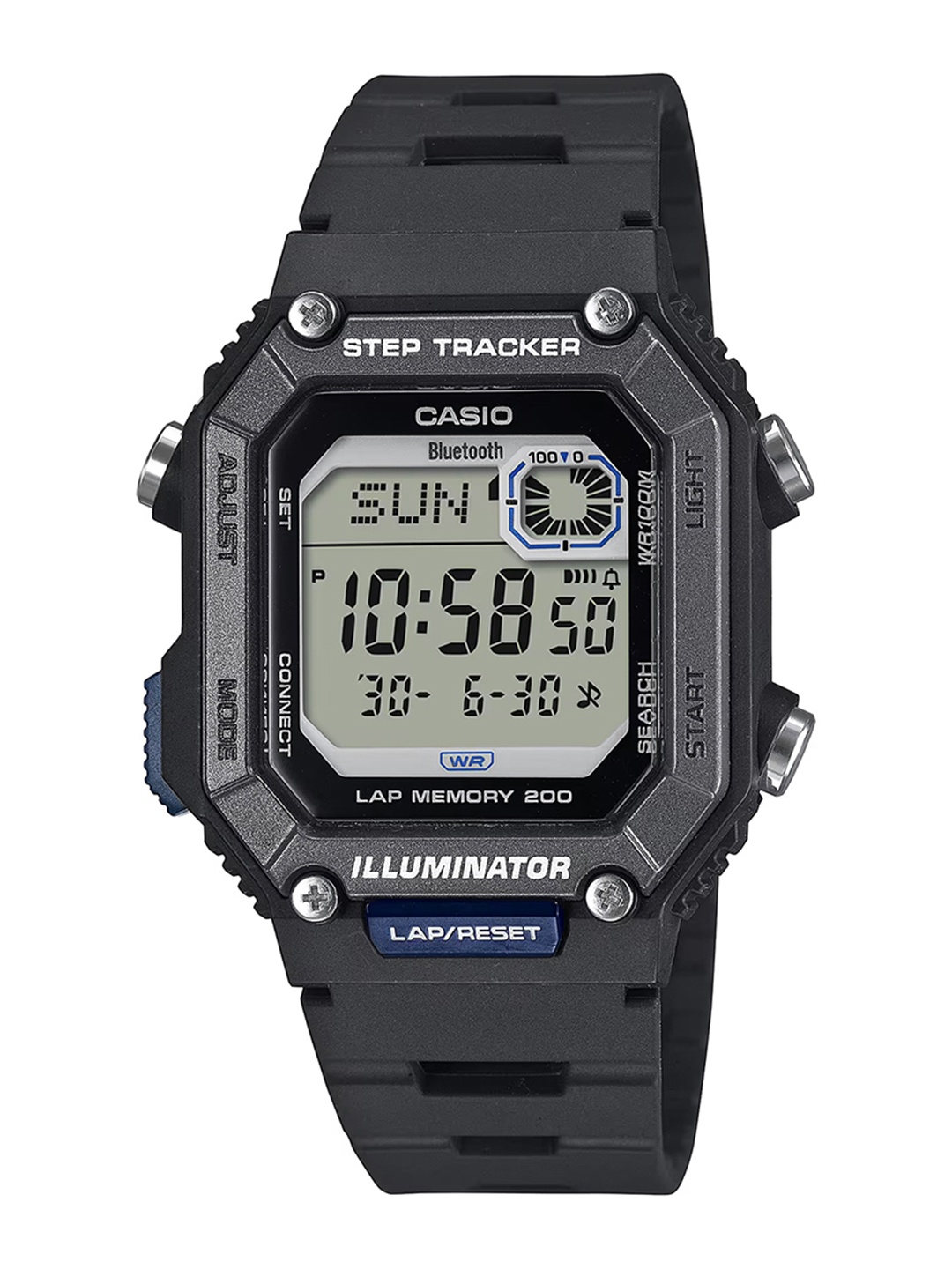 

CASIO Men Dial & Cuff Straps Digital Chronograph Watch, Black