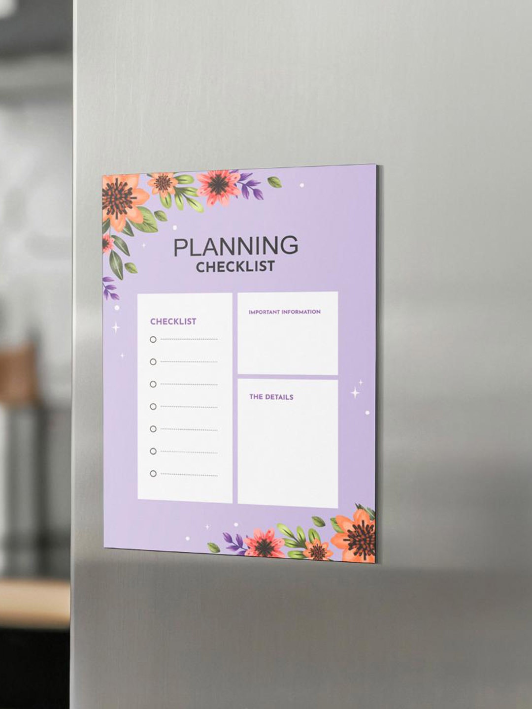 

CVANU Lavender Printed Decorative Fridge Magnet